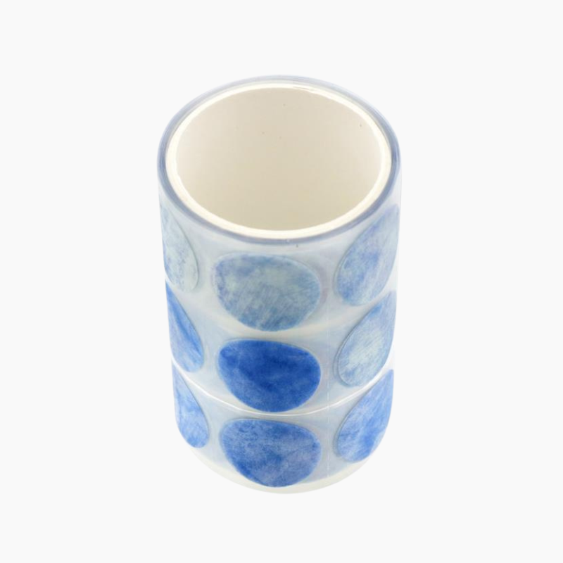 Sun-Star Die-Cut Dot Washi Sticker Roll - Sky