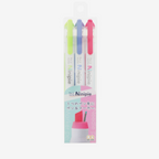 Sun-Star Ninipie Marker Pen & Highlighter - 3 Color Set - Bold