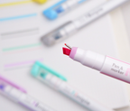 Sun-Star Ninipie Marker Pen & Highlighter - 6 Color Set - Pastel