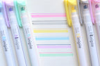 Sun-Star Ninipie Marker Pen & Highlighter - 6 Color Set - Pastel