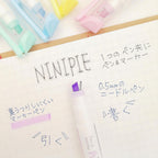Sun-Star Ninipie Marker Pen & Highlighter - 6 Color Set - Pastel