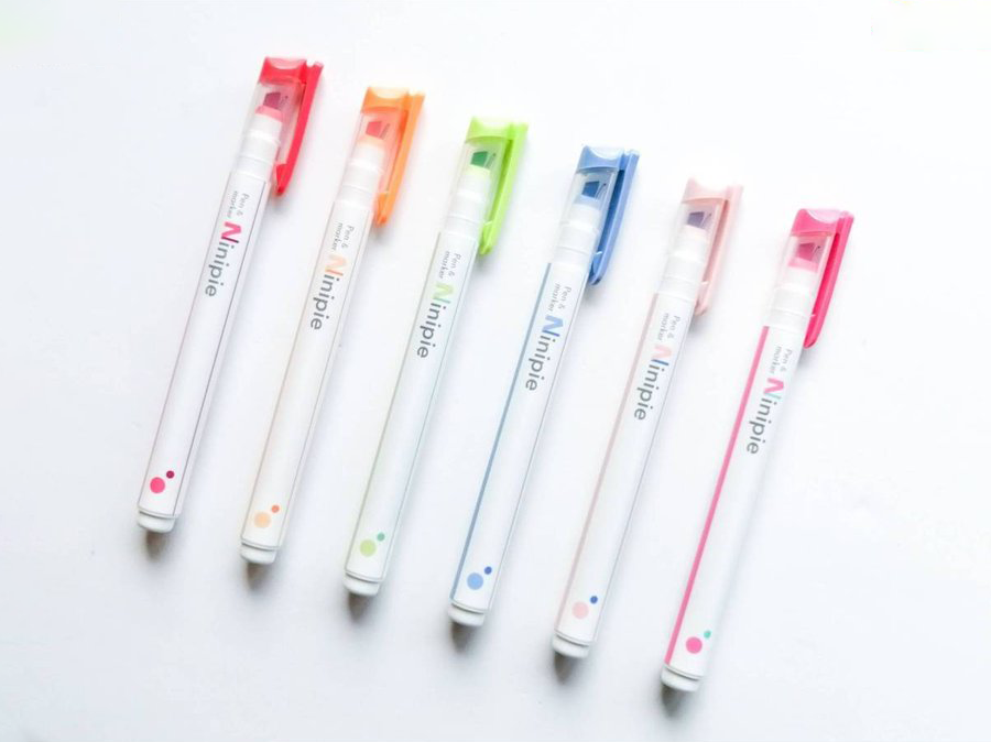 Sun-Star Ninipie Marker Pen & Highlighter - Bold