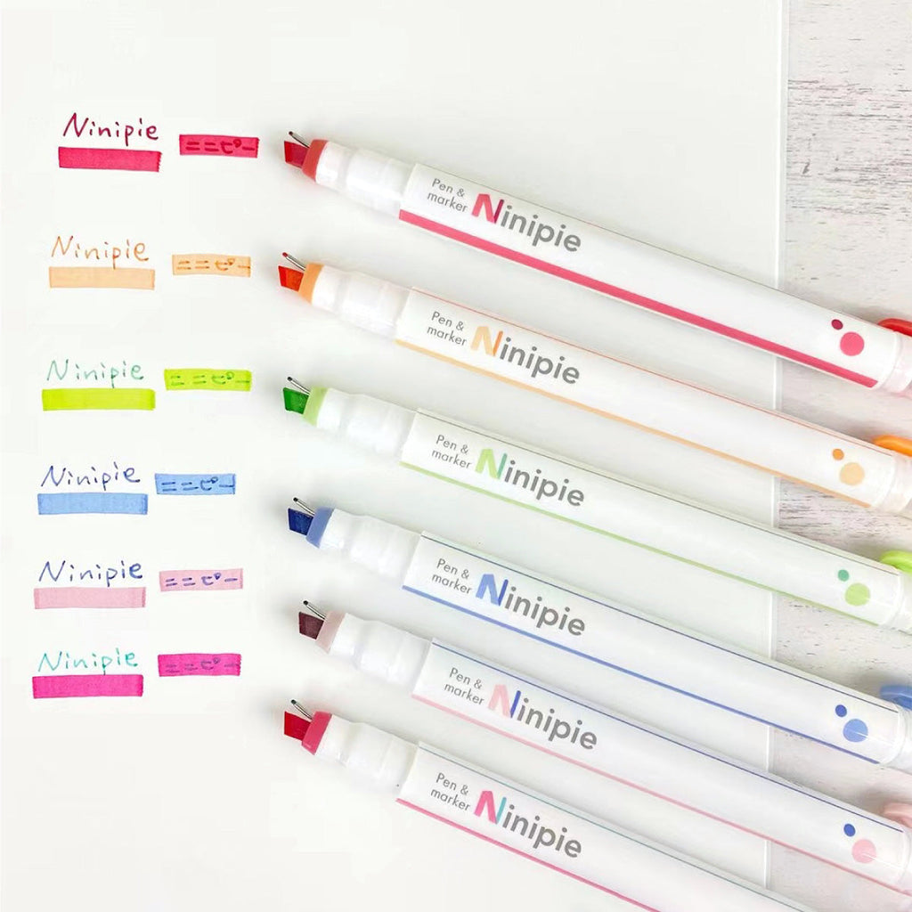 Sun-Star Ninipie Marker Pen & Highlighter - Bold