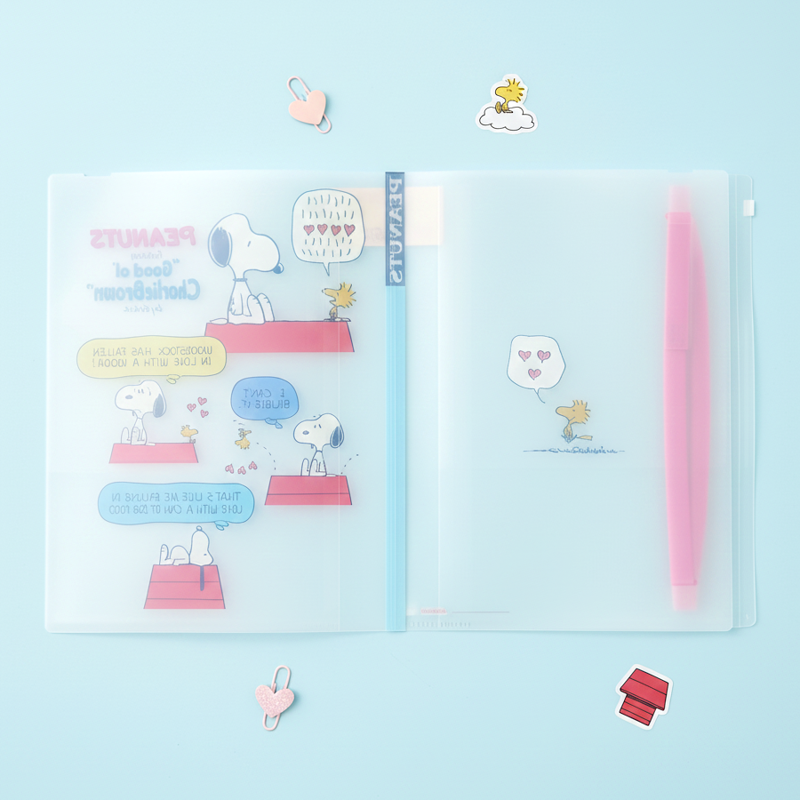 Sun-Star Peanuts Snoopy Clear Book - A4 - Beige - Limited Comics Edition
