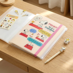 Sun-Star Peanuts Snoopy Clear Book - A4 - Beige - Limited Comics Edition