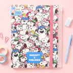 Sun-Star Peanuts Snoopy Clear Book - A4 - Siblings Collage