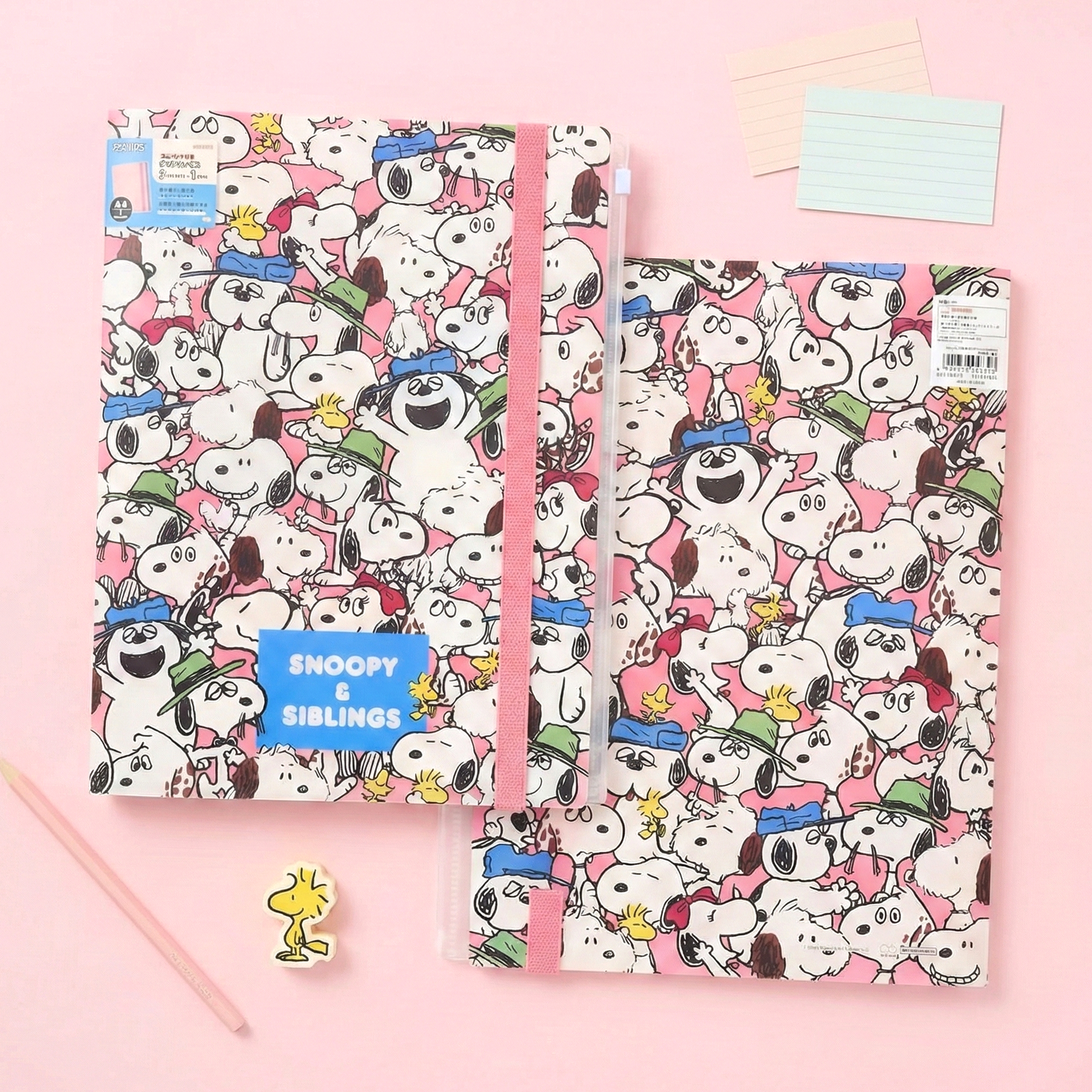 Sun-Star Peanuts Snoopy Clear Book - A4 - Siblings Collage