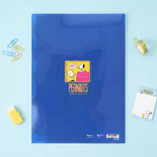 Sun-Star Peanuts Snoopy Folder With Dividers - Dark Blue - New Limited Edition