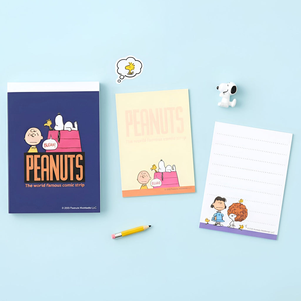 Sun-Star Peanuts Snoopy Memo Pad - Dark Blue - New Limited Edition