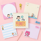 Sun-Star Peanuts Snoopy Square Memo Pad - Beige - New Limited Edition