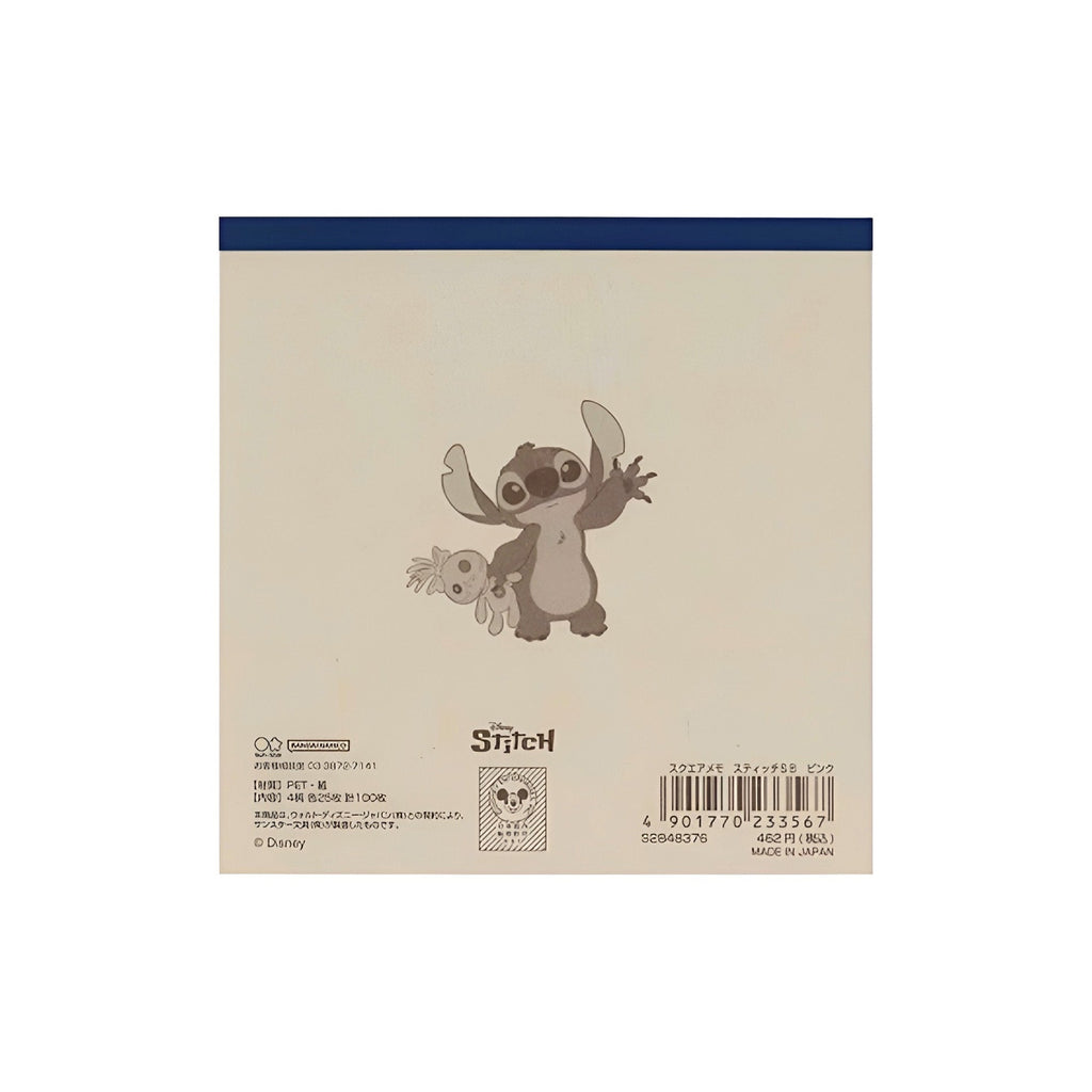 Sun-Star & Disney Stitch Memo Pad - Limited Summer Edition - Beach, Love & Ice Cream