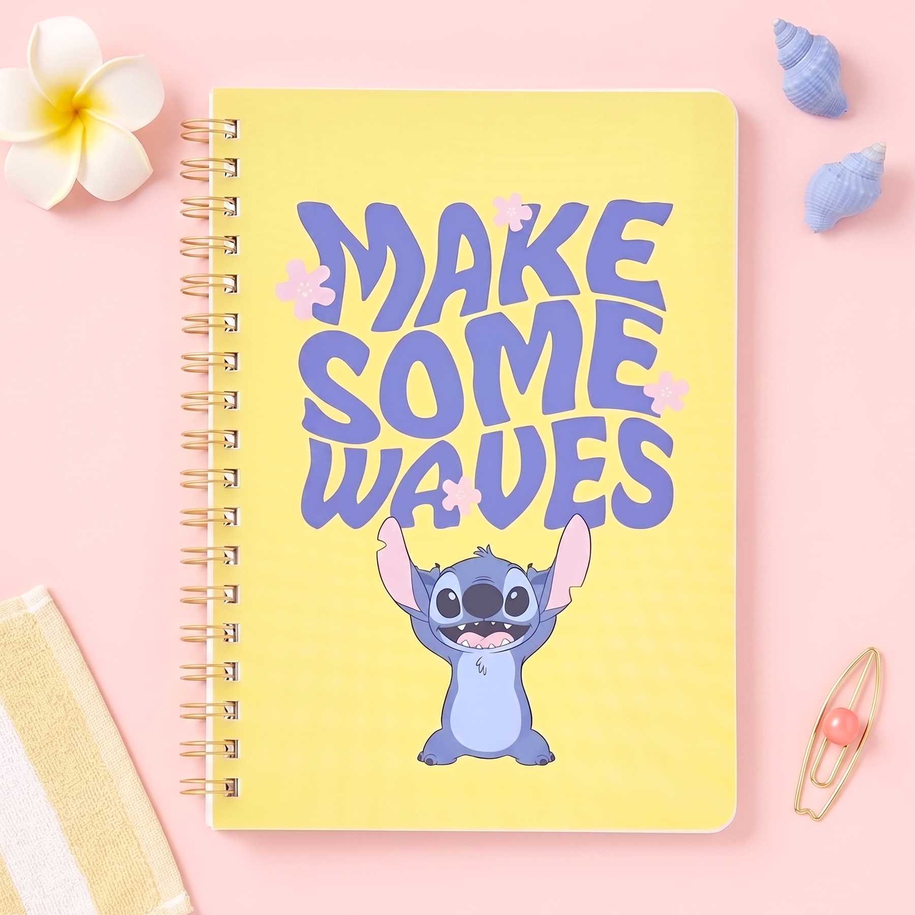 Sun-Star & Disney Stitch Notebook - Limited Summer Edition - Make Some Waves