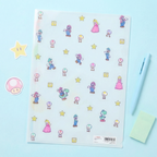 Sun-Star & Nintendo Super Mario Folder With Dividers - Mikata - Limited Edition