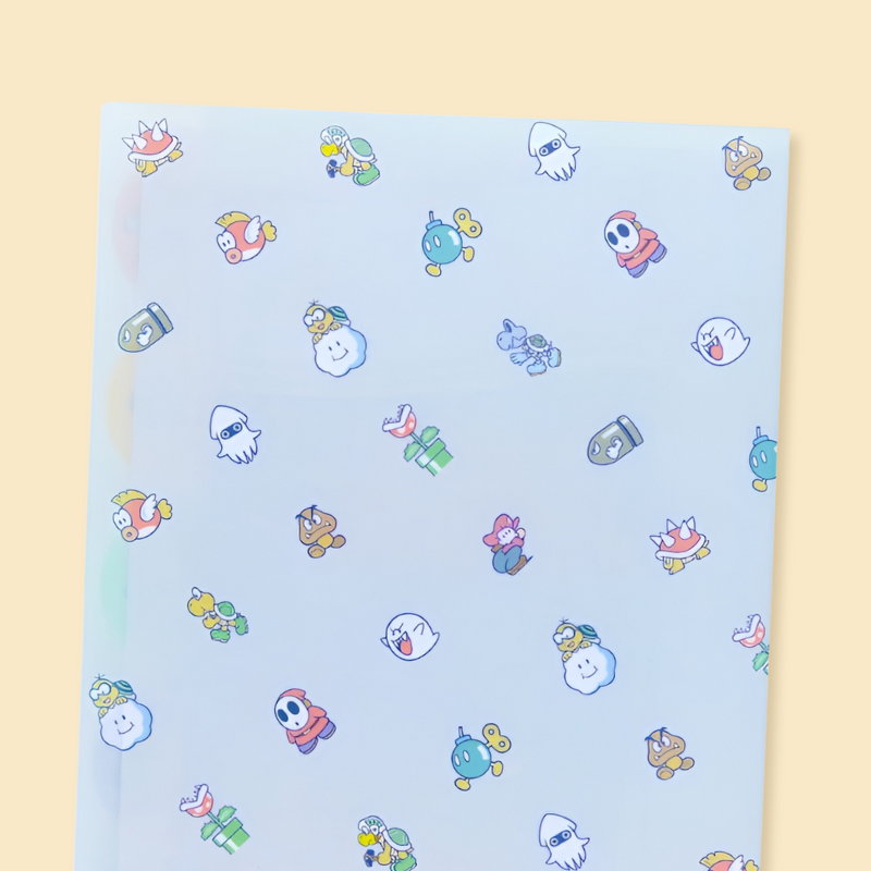 Sun-Star & Nintendo Super Mario Folder With Dividers - Teki - Limited Edition