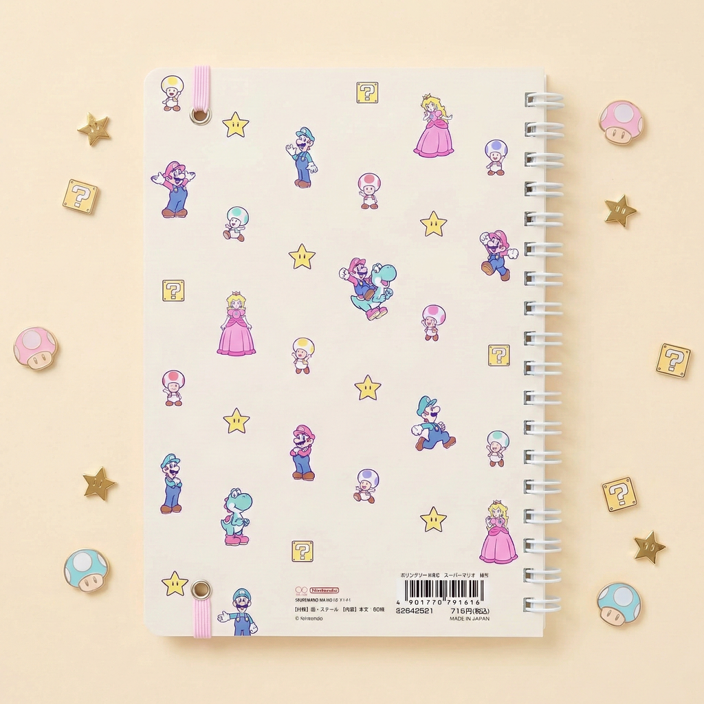 Sun-Star & Nintendo Super Mario Notebook - Limited Edition - Mikata
