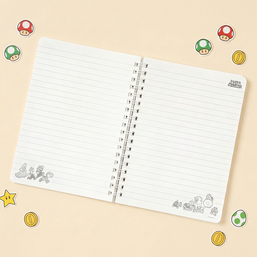 Sun-Star & Nintendo Super Mario Notebook - Limited Edition - Mikata