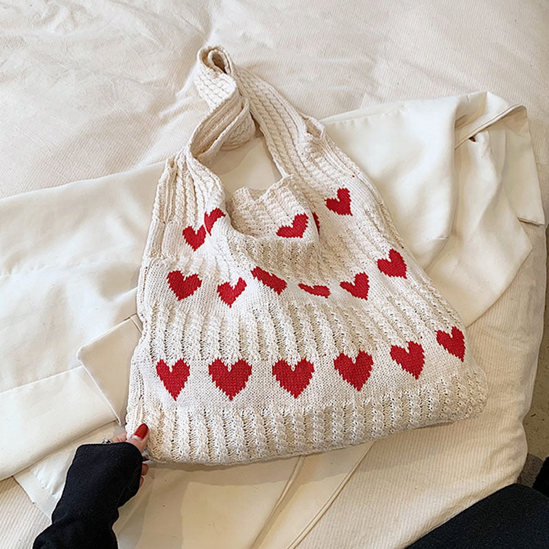 Sweetheart Knit Tote (3 Colors)