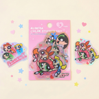 Powerpuff Girls Premium Clear Sticker Set – Japanese Edition