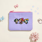 The Powerpuff Girls Embroidered Pouch - Lilac Pop