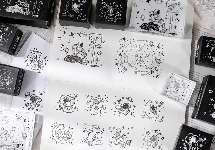 The Universe Within Us Rubber Stamp