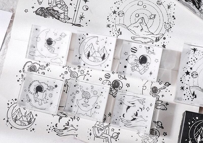 The Universe Within Us Rubber Stamp