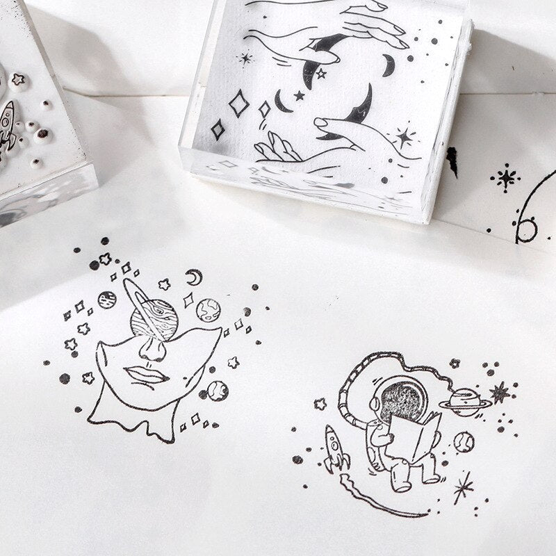 The Universe Within Us Rubber Stamp