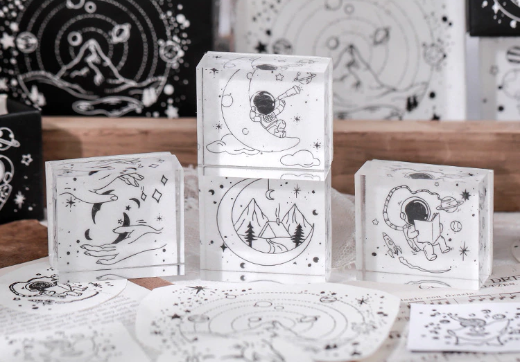 The Universe Within Us Rubber Stamp