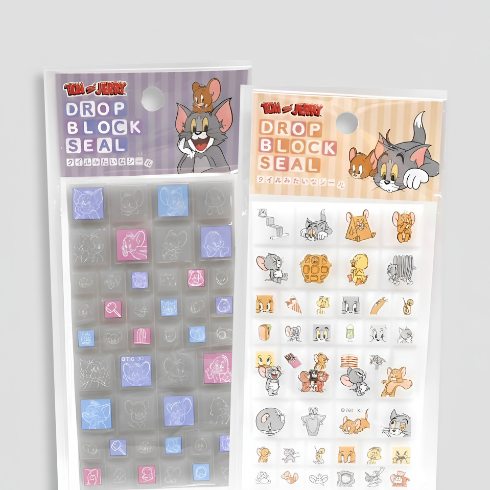 Tom & Jerry 3D Block Stickers