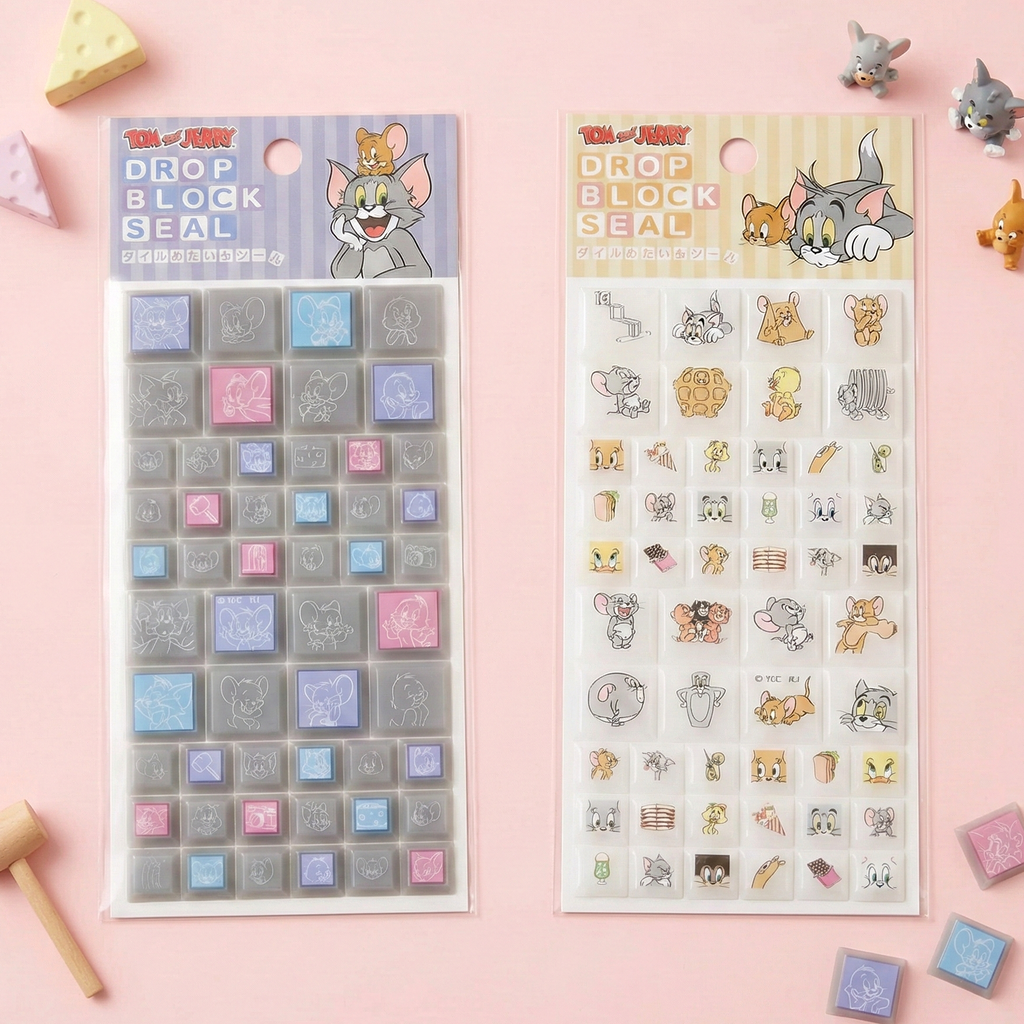 Tom & Jerry 3D Block Stickers