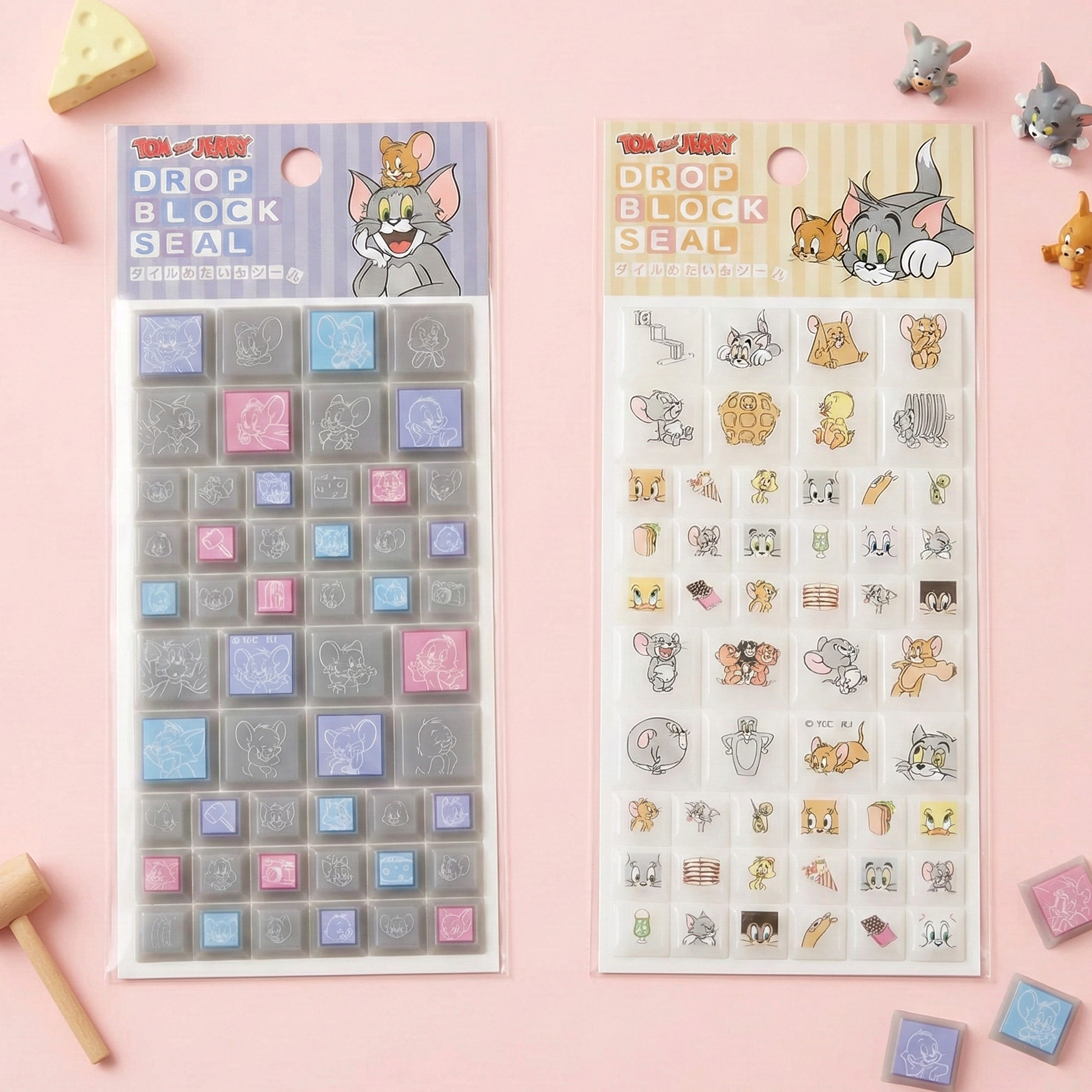 Tom & Jerry 3D Block Stickers