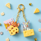 Tom & Jerry Pendant Keychain - I Love Cheese - Limited Edition - Tom