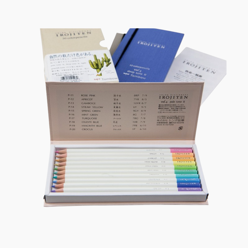 Tombow Irojiten Colored Pencil Dictionary - 30 Color Set - Woodlands