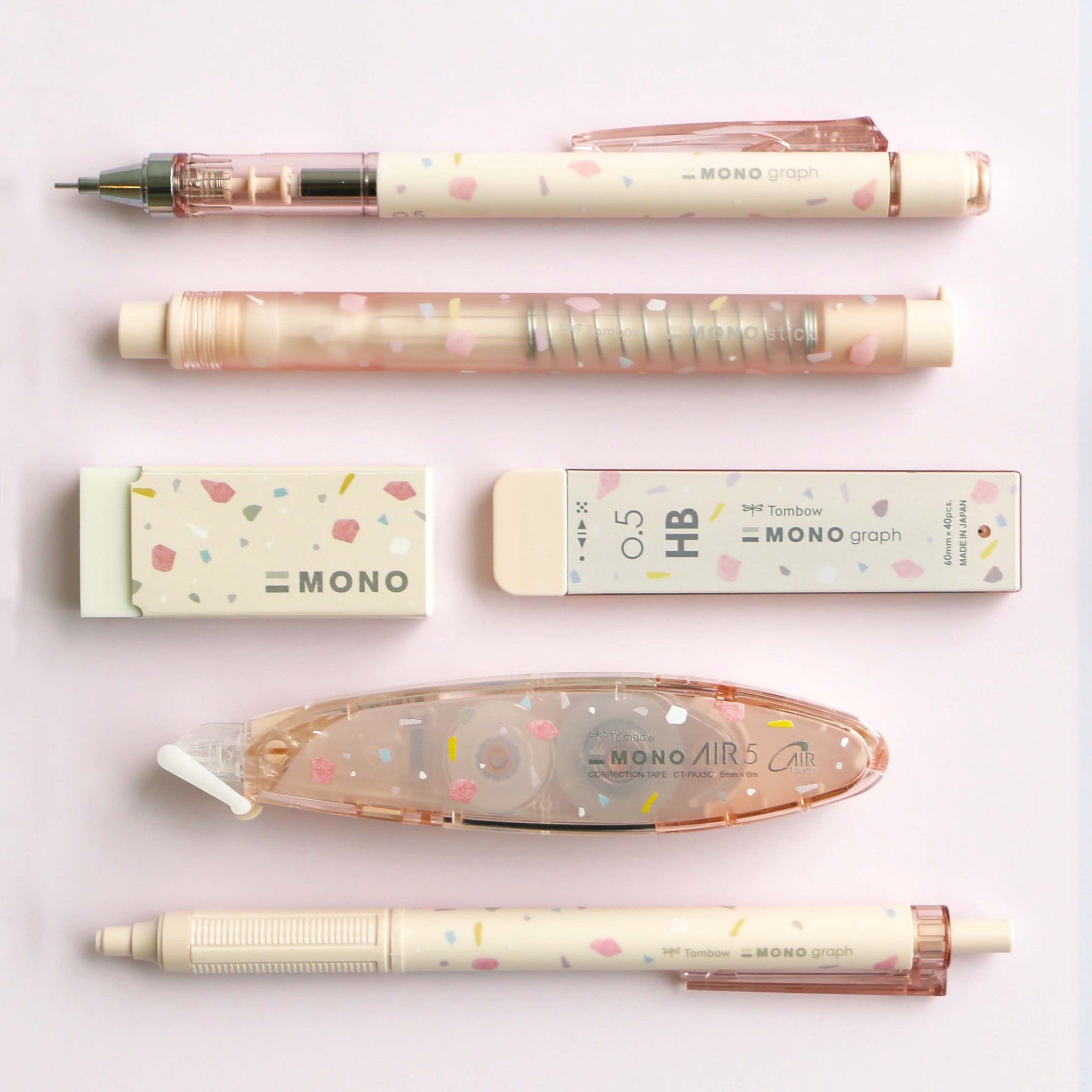 Tombow Mono Graph Pencil Lead - 0.5 mm - Muted Pastel - Limited Edition
