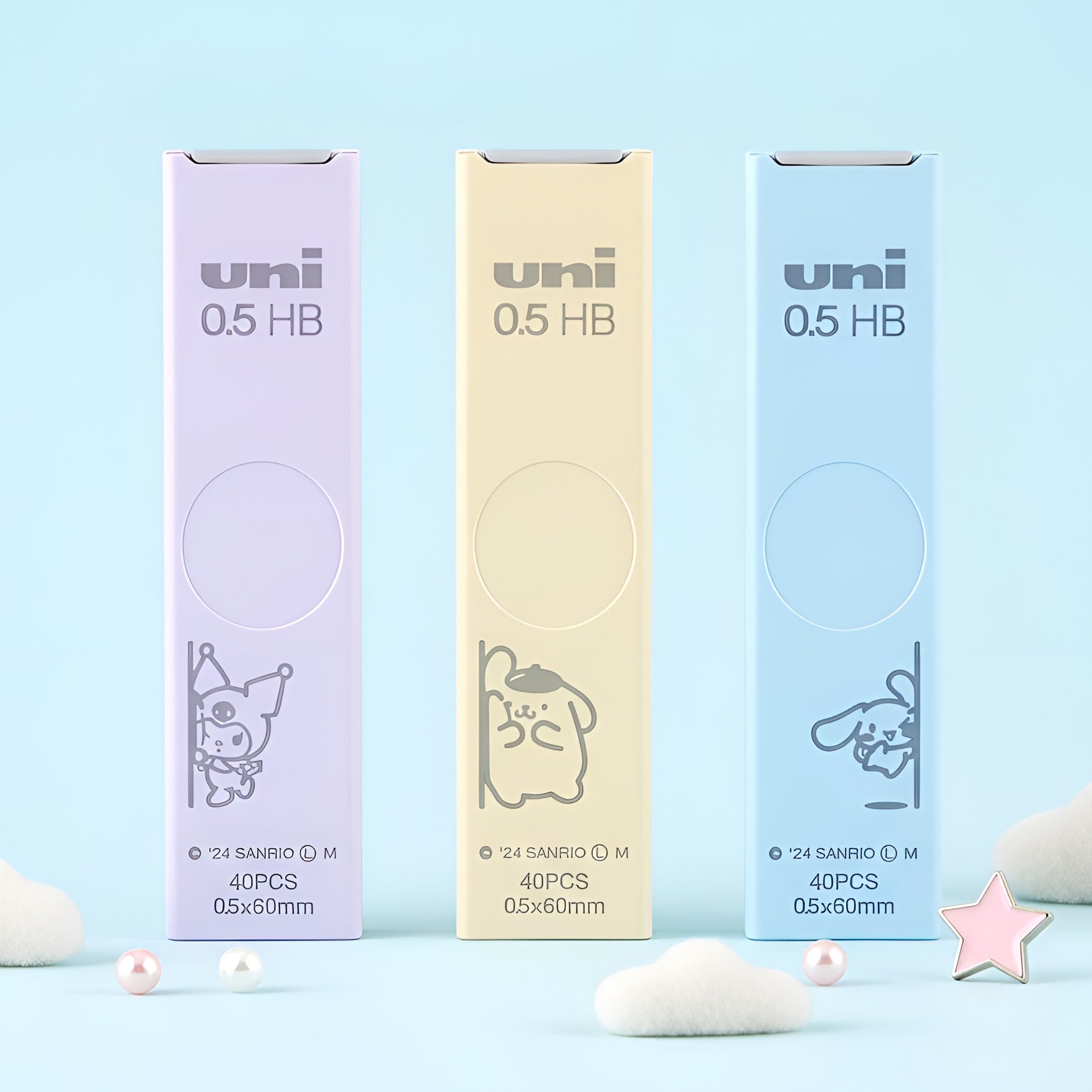 Uni Kuru Toga x Sanrio Characters Pencil Leads - Limited Edition