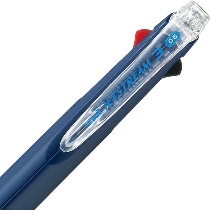 Uni Jetstream 3 Three Ink Multi Color Pen - Navy - 0.5mm