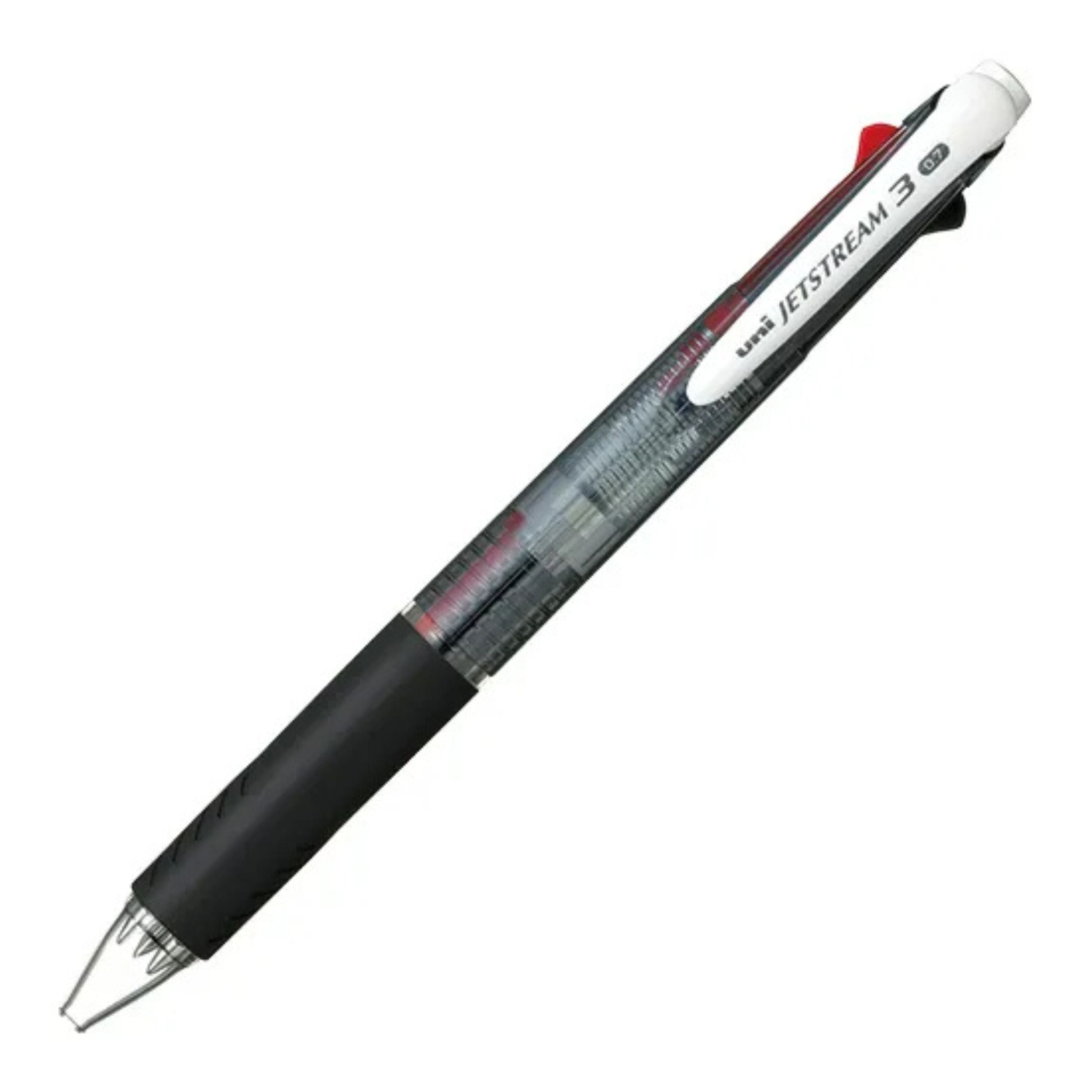 Uni Jetstream 3 Three Ink Multi Color Pen - Clear Black - 0.7mm