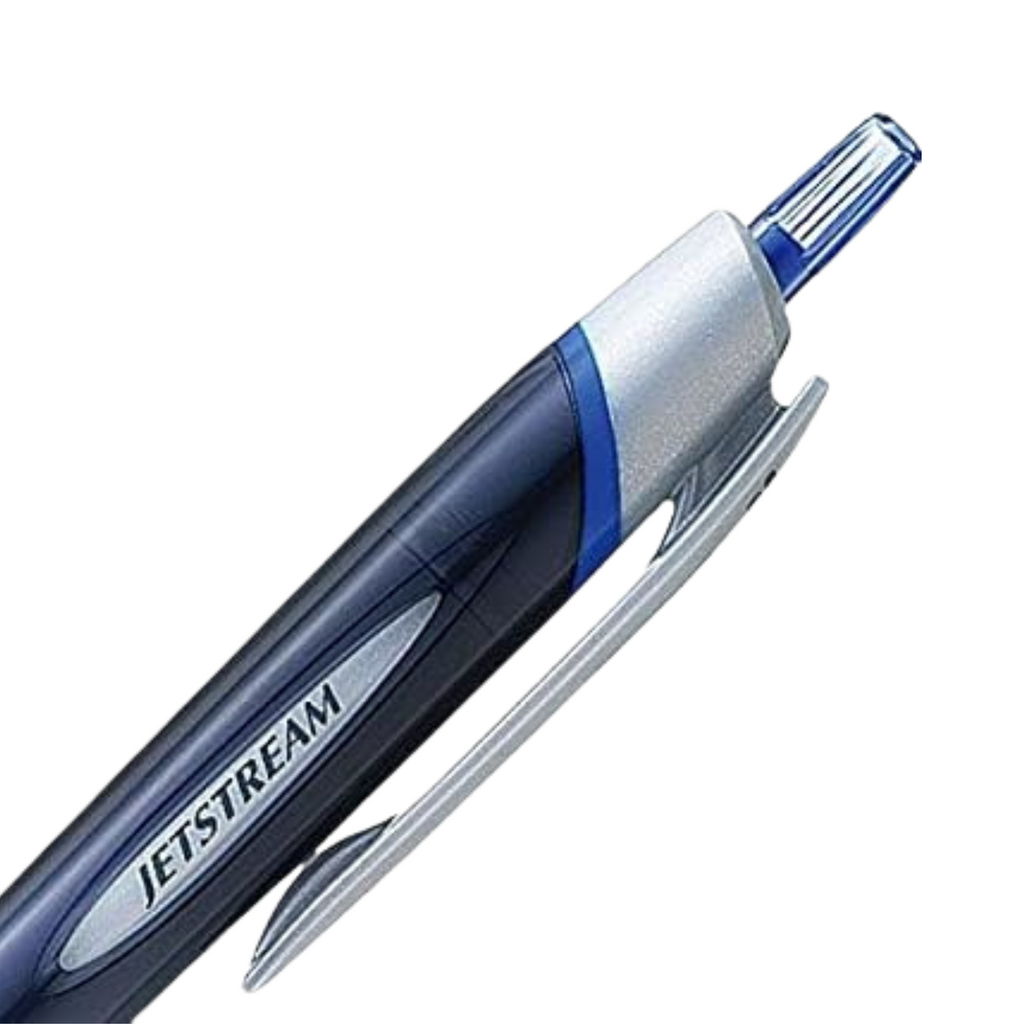 Uni Jetstream Blue Ink Ballpoint Pen - Black - 0.38mm