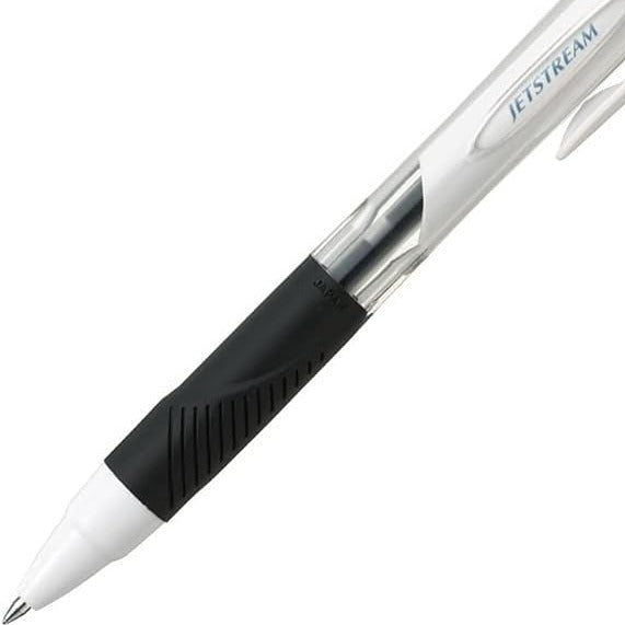 Uni Jetstream Standard Ballpoint Pen - White - Blue Ink - 0.5mm