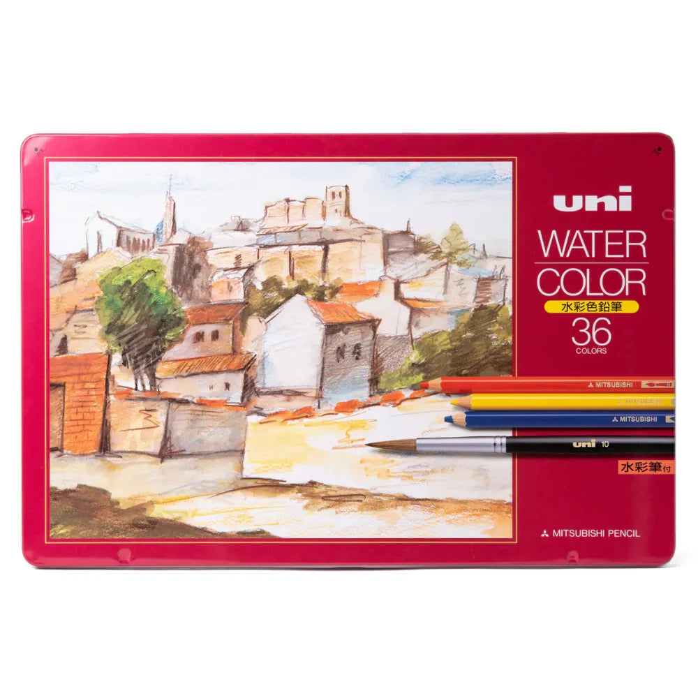Uni Watercolor Pencils - Set of 36