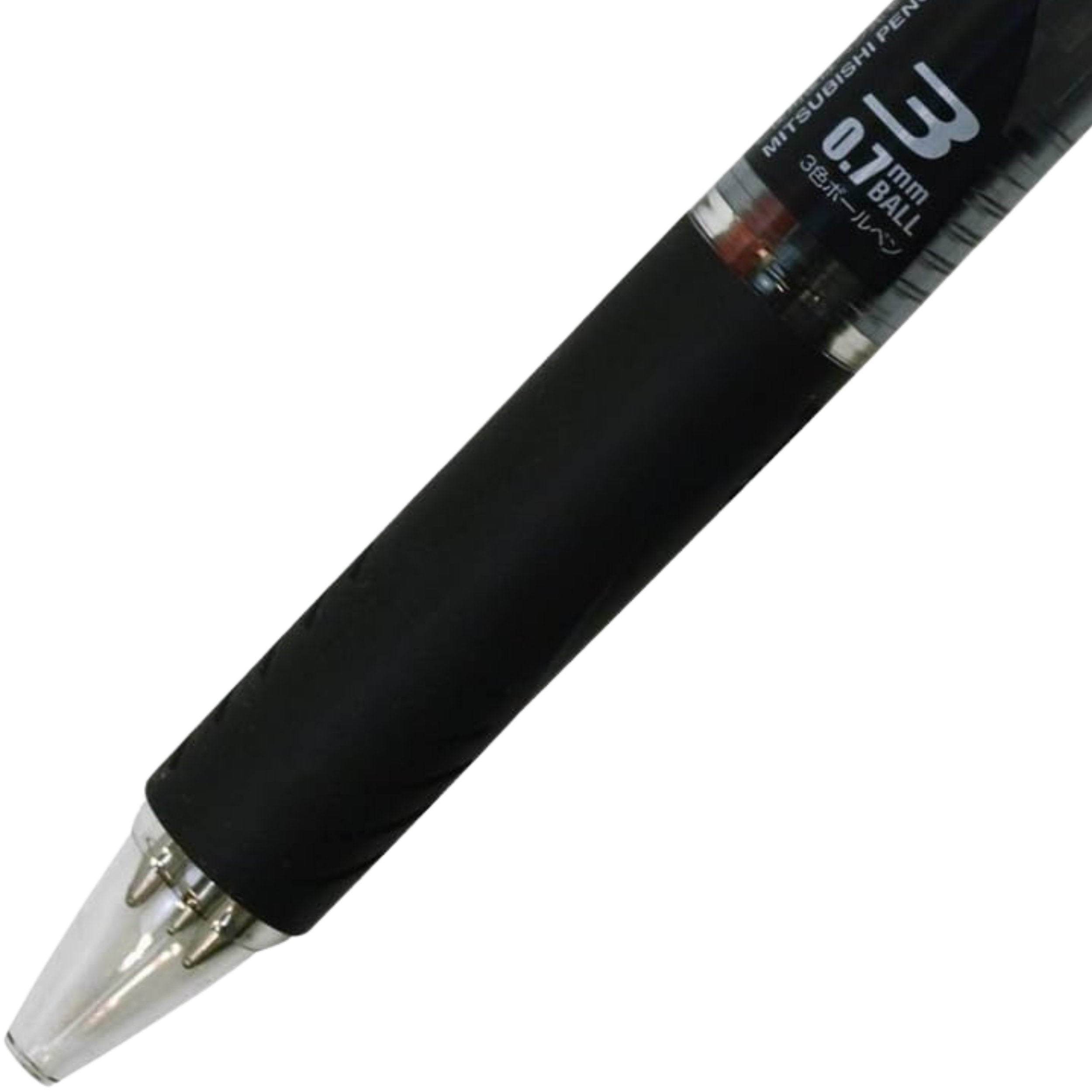 Uni Jetstream 3 Three Ink Multi Color Pen - Clear Black - 0.7mm
