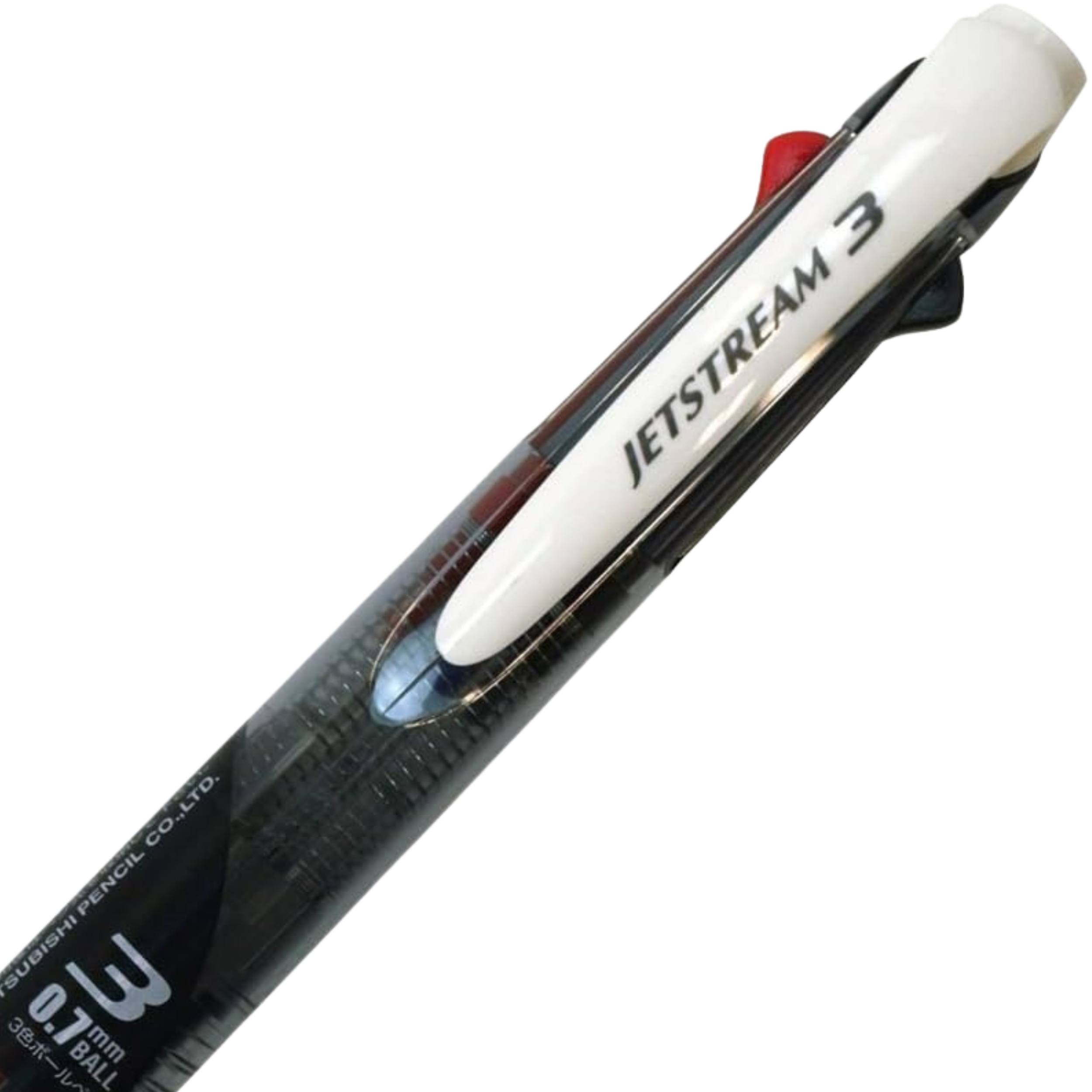 Uni Jetstream 3 Three Ink Multi Color Pen - Clear Black - 0.7mm