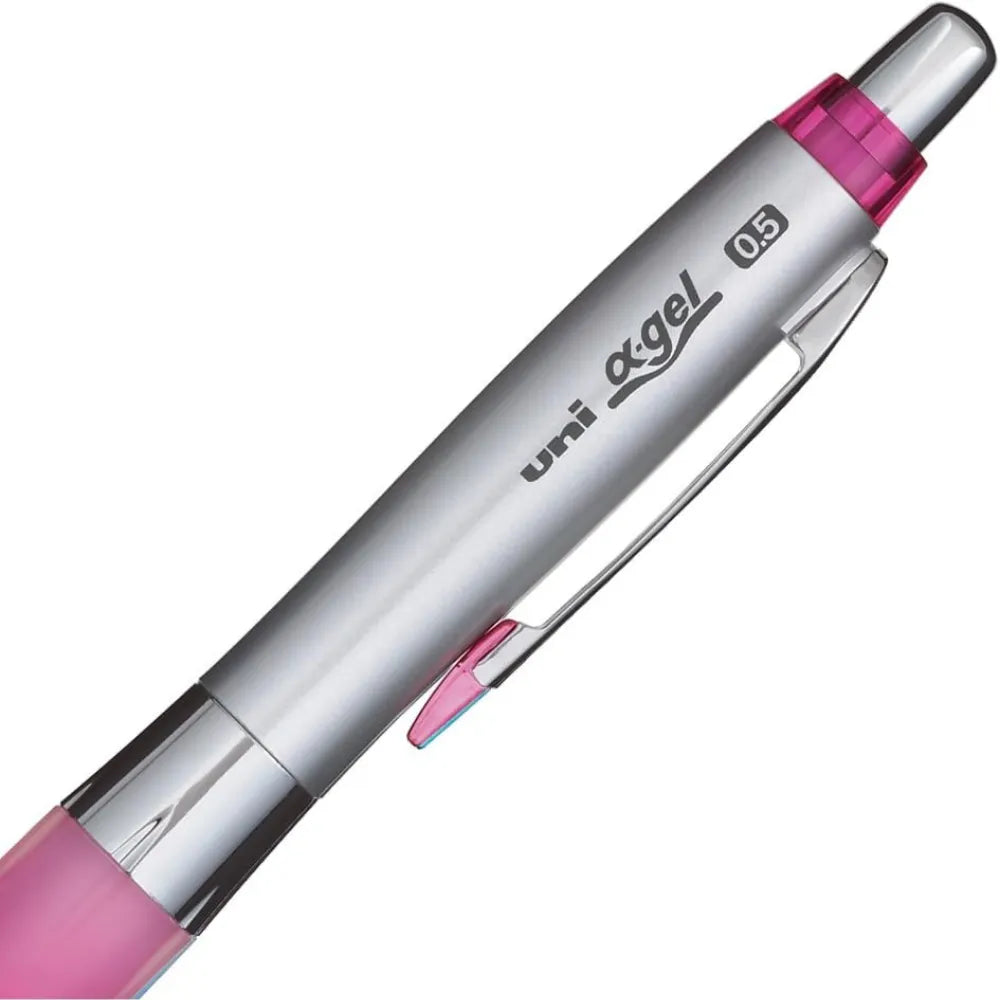 Uni alpha-gel Shaker Mechanical Pencil - Soft Grip - Pink - 0.5mm