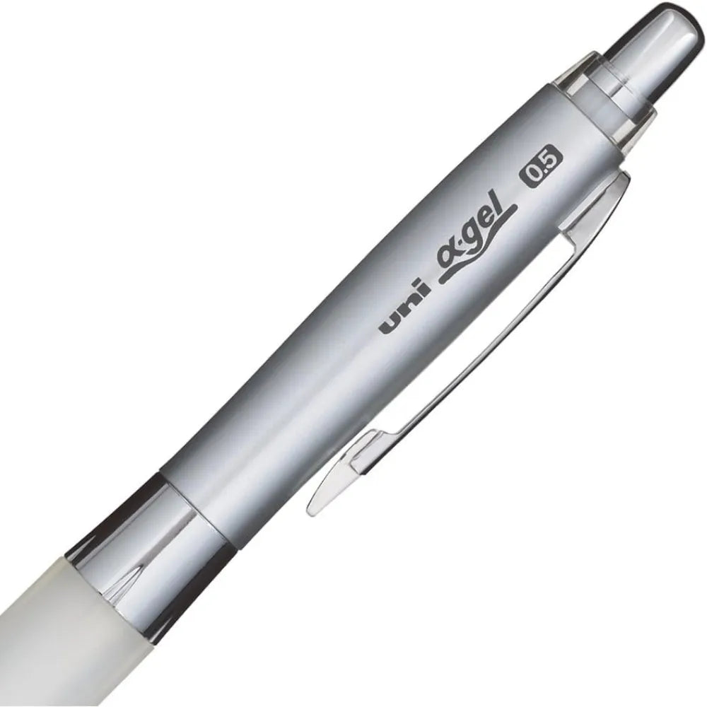 Uni alpha-gel Shaker Mechanical Pencil - Soft Grip - White - 0.5mm