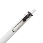 Uni-ball One Black Ink Gel Ballpoint Pen - White - 0.38mm