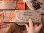 Vintage Alphabet Stamps - Set of 70