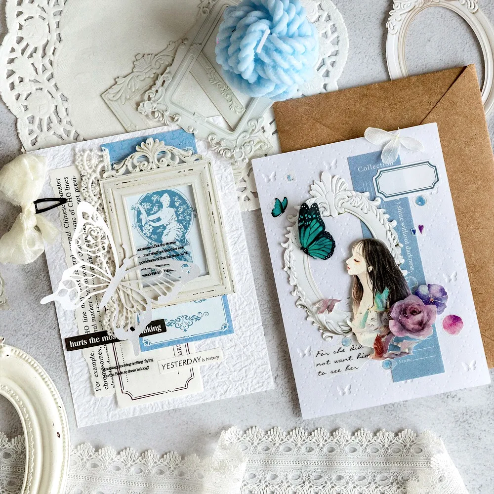 Vintage Frame Scrapbooking Stickers