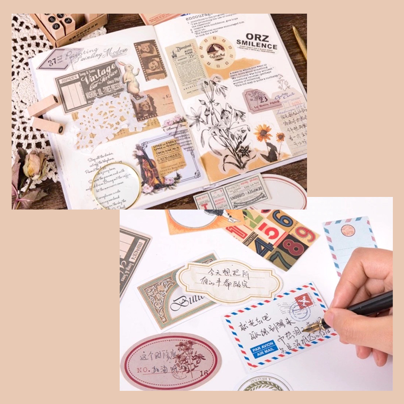 Vintage Label Stickers - Tags