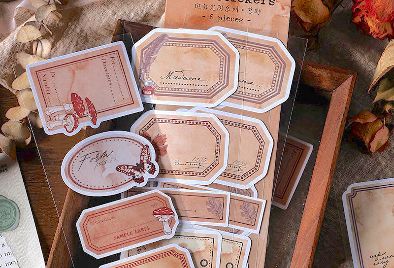 Vintage Label Deco Stickers