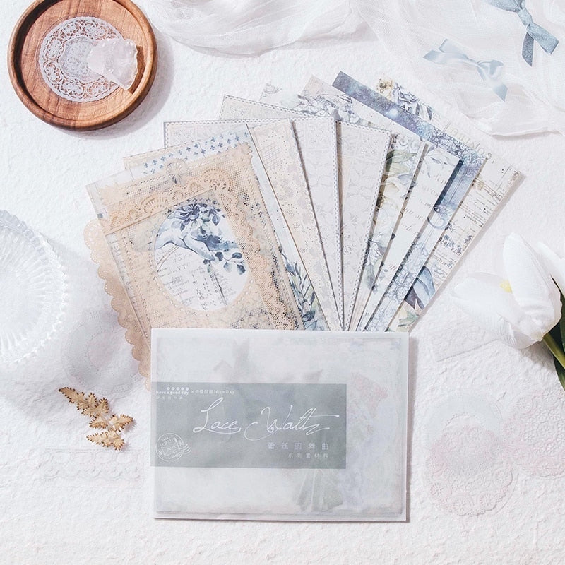 Vintage Lace Kraft Paper Set