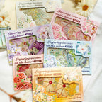 Vintage Letters Gold Foil Stickers